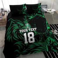 Custom Nigeria Football Bedding Set Super Eagles Power
