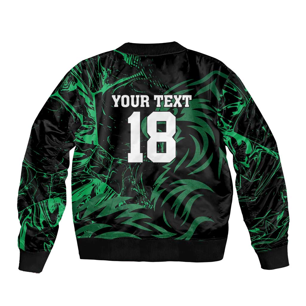 Custom Nigeria Football Bomber Jacket Super Eagles Power
