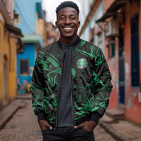 Custom Nigeria Football Bomber Jacket Super Eagles Power