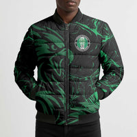 Custom Nigeria Football Bomber Puffer Jacket Super Eagles Power