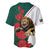 Bulgaria Lion Baseball Jersey Folk Patterns With Rose