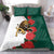 Bulgaria Lion Bedding Set Folk Patterns With Rose