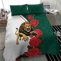 Bulgaria Lion Bedding Set Folk Patterns With Rose