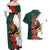 Bulgaria Lion Couples Matching Off Shoulder Maxi Dress and Hawaiian Shirt Folk Patterns With Rose