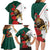 Bulgaria Lion Family Matching Long Sleeve Bodycon Dress and Hawaiian Shirt Folk Patterns With Rose