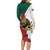 Bulgaria Lion Family Matching Long Sleeve Bodycon Dress and Hawaiian Shirt Folk Patterns With Rose