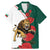 Bulgaria Lion Family Matching Mermaid Dress and Hawaiian Shirt Folk Patterns With Rose