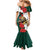 Bulgaria Lion Family Matching Mermaid Dress and Hawaiian Shirt Folk Patterns With Rose