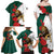 Bulgaria Lion Family Matching Off Shoulder Maxi Dress and Hawaiian Shirt Folk Patterns With Rose