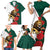 Bulgaria Lion Family Matching Short Sleeve Bodycon Dress and Hawaiian Shirt Folk Patterns With Rose