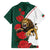 Bulgaria Lion Family Matching Short Sleeve Bodycon Dress and Hawaiian Shirt Folk Patterns With Rose