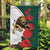 Bulgaria Lion Garden Flag Folk Patterns With Rose