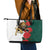 Bulgaria Lion Leather Tote Bag Folk Patterns With Rose