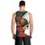 Bulgaria Lion Men Tank Top Folk Patterns With Rose