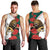 Bulgaria Lion Men Tank Top Folk Patterns With Rose