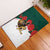 Bulgaria Lion Rubber Doormat Folk Patterns With Rose