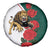 Bulgaria Lion Spare Tire Cover Folk Patterns With Rose