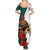 Bulgaria Lion Summer Maxi Dress Folk Patterns With Rose