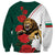 Bulgaria Lion Sweatshirt Folk Patterns With Rose