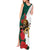 Bulgaria Lion Tank Maxi Dress Folk Patterns With Rose