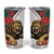 Bulgaria Lion Tumbler Cup Folk Patterns With Rose