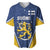 Custom Finland Lion Baseball Jersey Finnish Folk Patterns