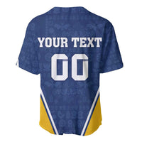 Custom Finland Lion Baseball Jersey Finnish Folk Patterns