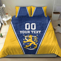 Custom Finland Lion Bedding Set Finnish Folk Patterns