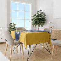 Custom Finland Lion Tablecloth Finnish Folk Patterns