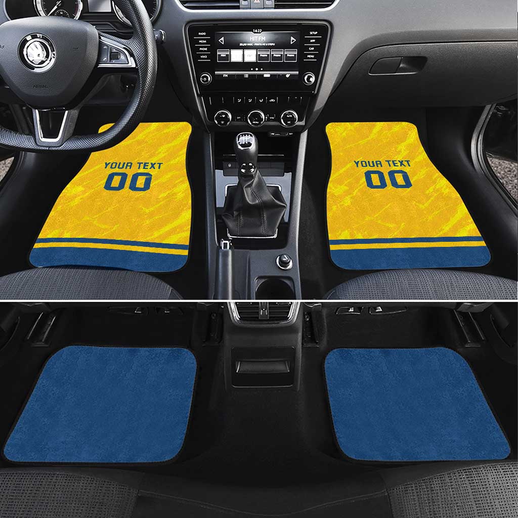 Custom Sweden Hockey Car Mats Tre Kronor Go Champions