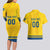 Custom Sweden Hockey Couples Matching Long Sleeve Bodycon Dress and Hawaiian Shirt Tre Kronor Go Champions