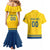 Custom Sweden Hockey Couples Matching Mermaid Dress and Hawaiian Shirt Tre Kronor Go Champions