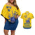 Custom Sweden Hockey Couples Matching Off Shoulder Short Dress and Hawaiian Shirt Tre Kronor Go Champions