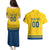 Custom Sweden Hockey Couples Matching Puletasi and Hawaiian Shirt Tre Kronor Go Champions