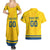 Custom Sweden Hockey Couples Matching Summer Maxi Dress and Hawaiian Shirt Tre Kronor Go Champions