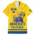 Custom Sweden Hockey Family Matching Long Sleeve Bodycon Dress and Hawaiian Shirt Tre Kronor Go Champions