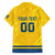 Custom Sweden Hockey Family Matching Long Sleeve Bodycon Dress and Hawaiian Shirt Tre Kronor Go Champions