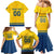 Custom Sweden Hockey Family Matching Mermaid Dress and Hawaiian Shirt Tre Kronor Go Champions