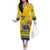 Custom Sweden Hockey Family Matching Off The Shoulder Long Sleeve Dress and Hawaiian Shirt Tre Kronor Go Champions