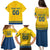 Custom Sweden Hockey Family Matching Puletasi and Hawaiian Shirt Tre Kronor Go Champions