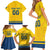 Custom Sweden Hockey Family Matching Short Sleeve Bodycon Dress and Hawaiian Shirt Tre Kronor Go Champions