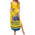 Custom Sweden Hockey Family Matching Summer Maxi Dress and Hawaiian Shirt Tre Kronor Go Champions