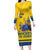 Custom Sweden Hockey Long Sleeve Bodycon Dress Tre Kronor Go Champions