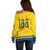 Custom Sweden Hockey Off Shoulder Sweater Tre Kronor Go Champions