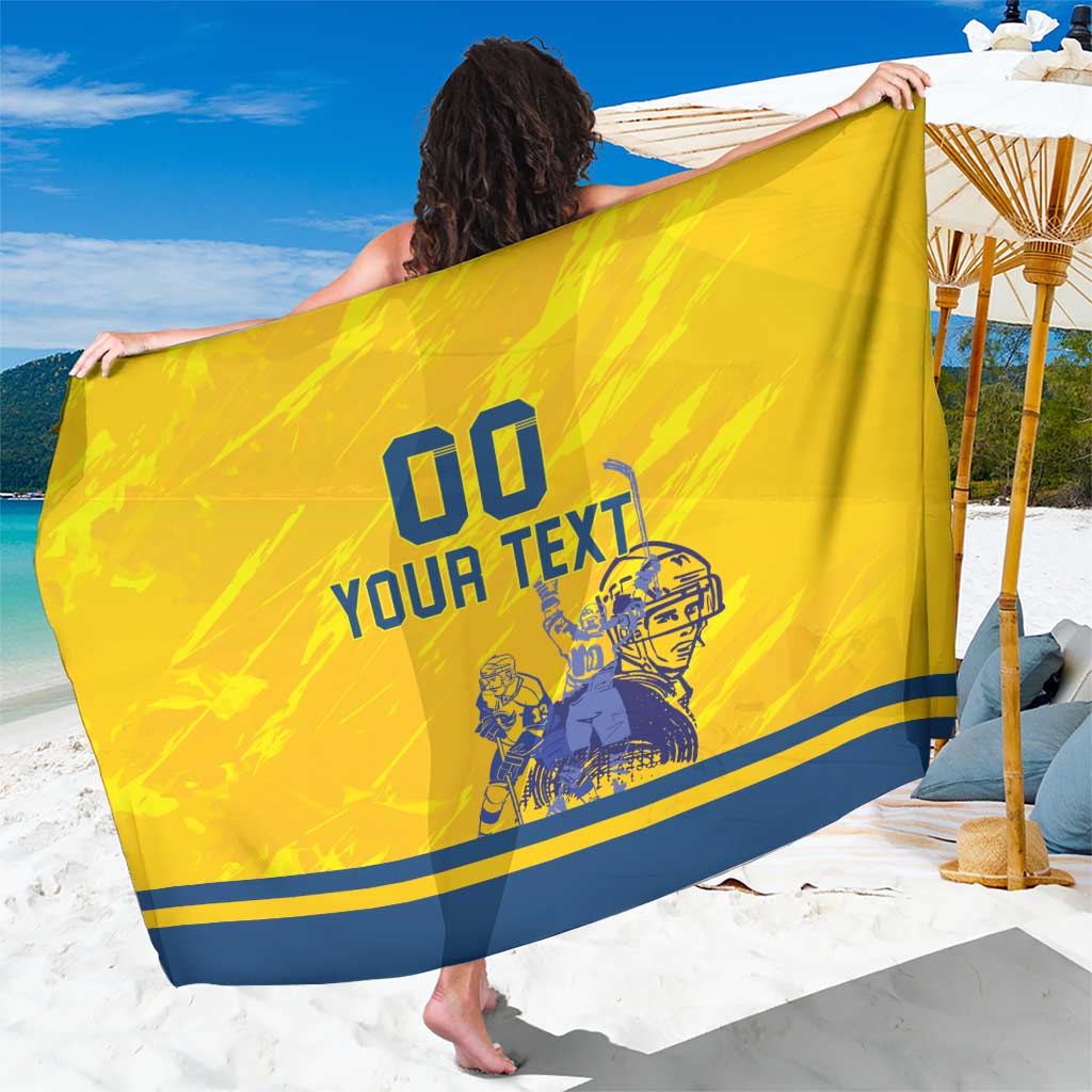 Custom Sweden Hockey Sarong Tre Kronor Go Champions