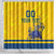 Custom Sweden Hockey Shower Curtain Tre Kronor Go Champions