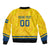 Custom Sweden Hockey Sleeve Zip Bomber Jacket Tre Kronor Go Champions