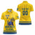 Custom Sweden Hockey Women Polo Shirt Tre Kronor Go Champions