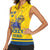 Custom Sweden Hockey Women Sleeveless Polo Shirt Tre Kronor Go Champions