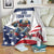 Custom USA Hockey Blanket Team USA Eagle Mascot